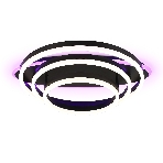 Потолочный светодиодный светильник FA8524 BK черный 146W 3000K-6400K+RGB 560*500*150 (ПДУ РАДИО 2.4G), фото9