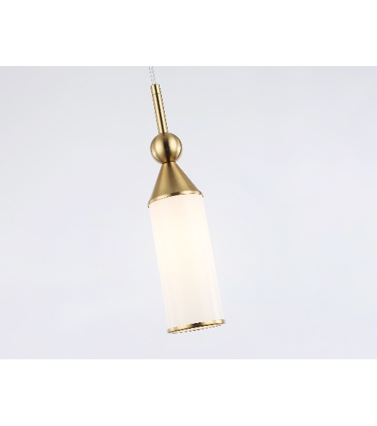Светильник Ambrella light LH55271 BS/FR латунь/белый матовый E14 max 40W D65*1500