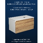 Комплект для ванной, 3 предмета (Тумба подвесная Bau Blackwood 80 + Раковина BAU 51х41, с отв. под см-ль, Смеситель Hotel Black, черный), фото7