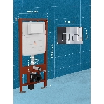 Инсталляция усиленная BAU IDEAL, клавиша BAU Strike, хром, фото7