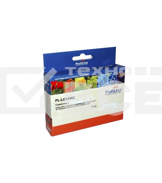 Картридж струйный для принтеров Brother LC1240С MFC-J6510DW/6710DW/6910DW/DJ525 Cyan водн ProfiLine