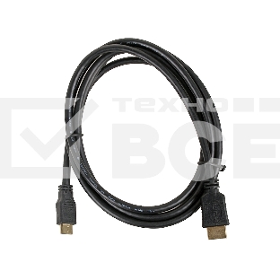 Кабель Cablexpert HDMI-mini HDMI CC-HDMI4C-6, 19M/19M, v2.0, медь, позол.разъемы, экран, 1.8м, черный, пакет