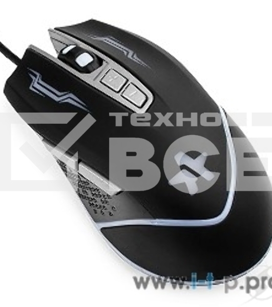Мышь проводная Гарнизон GM-730G черный, 3200 dpi, USB, кнопки - 7