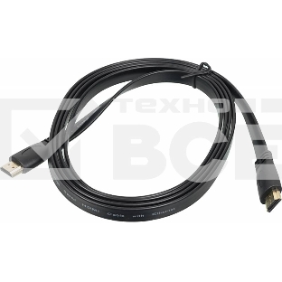 Кабель аудио-видео High Speed ver.1.4 Flat HDMI (m)/HDMI (m) 2м. черный