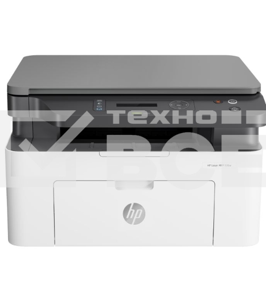 МФУ лазерный HP Laser 135w (4ZB83A), A4, ч/б, печ. до 20 стр/мин., скан. до 20 стр/мин., 1200 x 1200 dpi (печать) 600x600dpi (скан.), USB, Wi-Fi, Air Print, Mopria