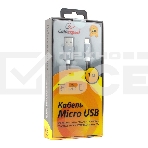 Кабель USB 2.0 Cablexpert CC-G-mUSB02Gy-1M, AM/microB, серия Gold, длина 1м, титан, блистер, фото3