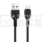 Кабель USB 2.0 hoco X13, AM/Type-C M, черный, 1м, фото 1