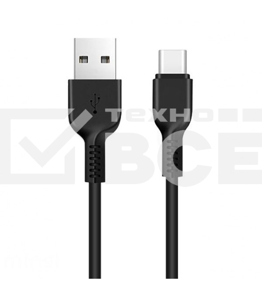 Кабель USB 2.0 hoco X13, AM/Type-C M, черный, 1м