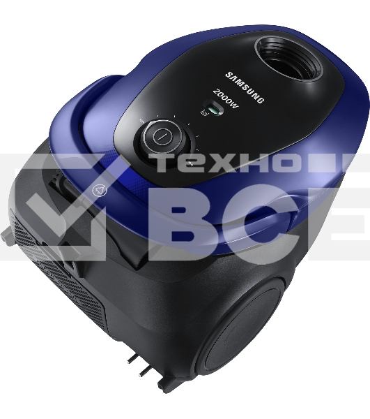 Пылесос Samsung VC20M251AWB синий, 460/2000 Вт, уборка сухая, пылесборник мешок 2.5 л