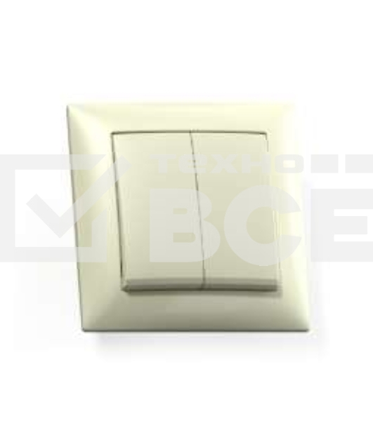 Выключатель 2-кл. СП Селена 10А IP20 С510-379 сл. кость Кунцево 8143
