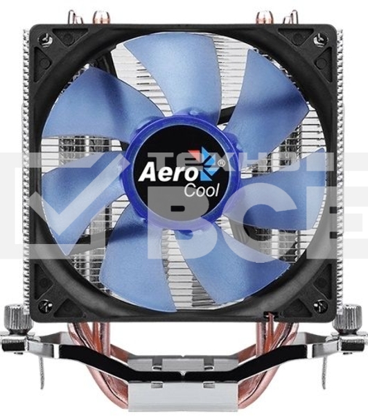 Кулер для процессора AeroCool / Formula Verkho 4 Lite серебристый, 90 мм, алюминий/медь, 2000 об/мин, 27 дБ, 4 pin, 125 Вт, 135 мм