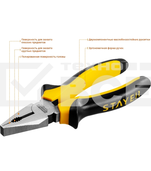 Плоскогубцы STAYER 
