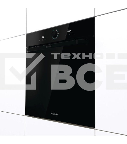 Духовой шкаф электрический Gorenje BOS67371SYB черный, встраиваемый