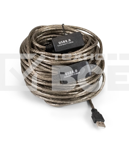Удлинитель активный USB2.0-repeater ExeGate EX-UAE-AMAF-25.0 (Am/Af, 25м)