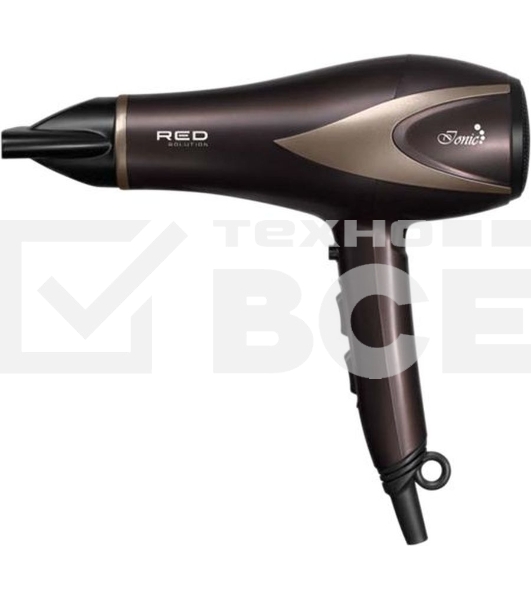 Фен Red Solution RF-529 коричневый/бежевый, 2200 Вт, ионизация