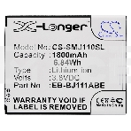 Аккумулятор CameronSinoCS-SMJ110SL EB-BJ111ABE для Samsung Galaxy J1 Ace, J1 Ace Neo 3.8V / 1800mAh / 6.84Wh, фото 1