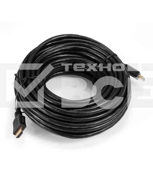 Кабель HDMI ExeGate EX-CC-HDMI2-15.0 (19M/19M, v2.0, 15м, 4K UHD, Ethernet, позолоченные контакты)