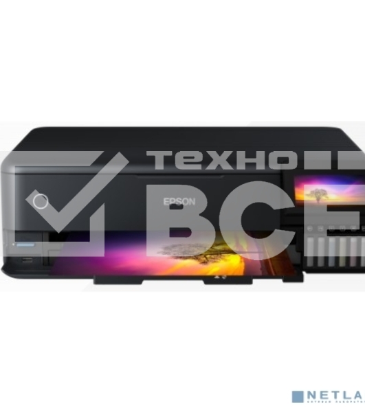 МФУ струйное Epson L8180 (C11CJ21403/C11CJ21402) A3 Duplex Net WiFi USB RJ-45 черный