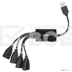 Разветвитель USB 2.0 Buro BU-HUB4-0.3-U2.0-Splitter 4порт. черный, фото2