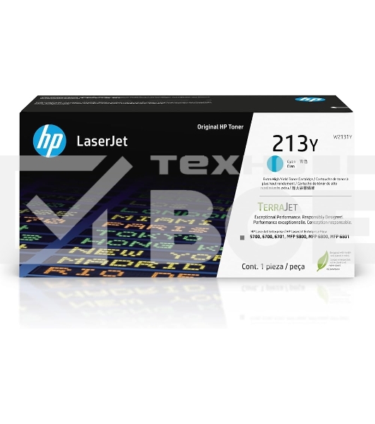 Картридж лазерный HP 213Y Голубой Extra High Yield Original LaserJet Toner Cartridge