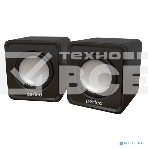 Акустическая система Perfeo 'WAVE' 2.0, мощность 2х3Вт (RMS), черный, USB PF-128-B, фото 1