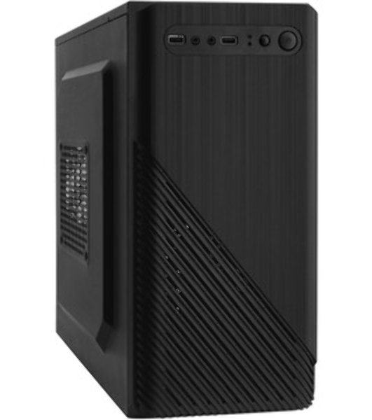Компьютерный корпус Minitower ExeGate BAA-303-AAA400 (mATX, БП AAA400 с вент. 8см, 2хUSB, HD Audio, черный)