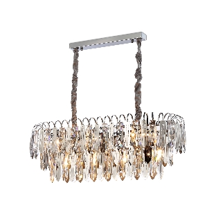 Светильник Ambrella light TR5259/10 CH/CL хром/прозрачный E27*10 max 40W 800*300*270