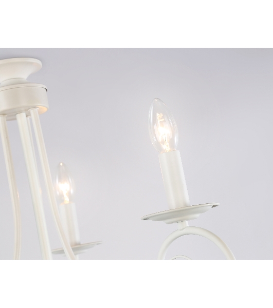 Светильник Ambrella light TR9605/3 WH белый E14/3 max 40W D560*650
