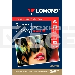 Фотобумага Lomond 1103104 A5/260г/м2/20л./белый высокоглянцевое для струйной печати, фото 1
