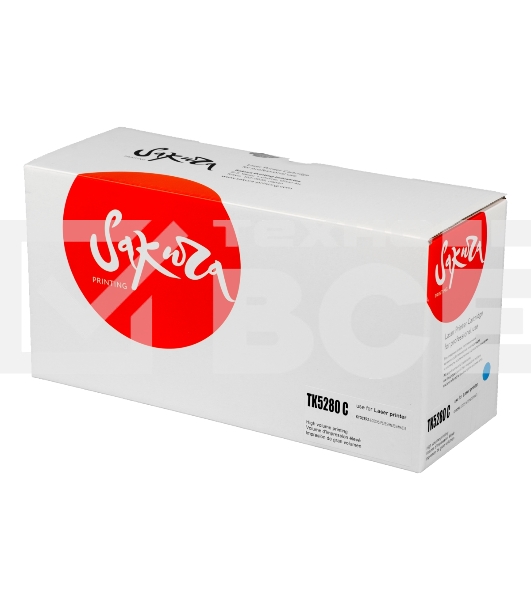 Картридж Sakura TK5280C для Kyocera Mita ECOSYS P6235cdn, синий, 11 000к.