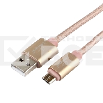 Кабель USB 2.0 Cablexpert CC-U-mUSB01Gd-1.8M, AM/microB, серия Ultra, длина 1.8м, золотой, блистер, фото 1