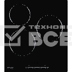 Варочная поверхность Weissgauff HV 430 BS, 45 см, 3 конфорки, стеклокерамика Vitro Ceramic Glass, черная, фото 1
