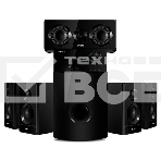 Аудиоколонки SVEN HT-210, черный, акустическая система 5.1, мощность (RMS):50Вт+5x15Вт, Bluetooth, Optical, Coaxial, FM-тюнер, USB/SD, дисплей, ПДУ, фото8