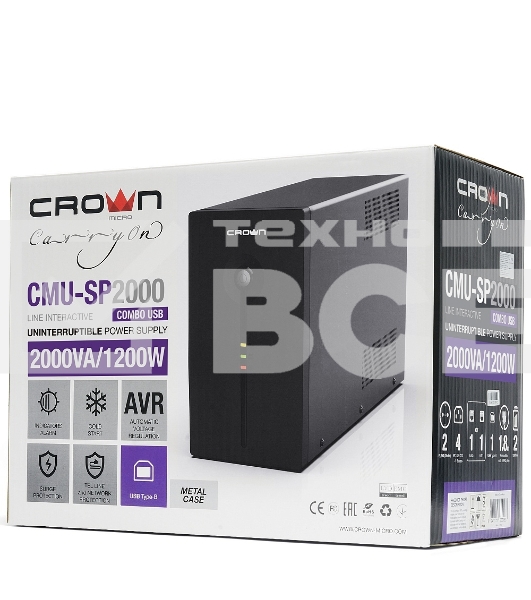 Источник бесперебойного питания CMU-SP2000COMBO USB