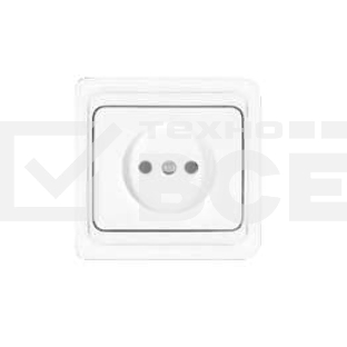 Розетка 1-м СП Валери 16А IP20 бел. Universal В0022