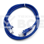 Патч-корд Buro cat5E molded 1м голубой RJ-45 (m)-RJ-45 (m), фото 1