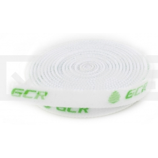 Лента липучка GCR, для стяжки, 1м, белая, GCR-51269