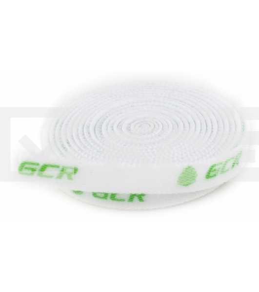 Лента липучка GCR, для стяжки, 1м, белая, GCR-51269