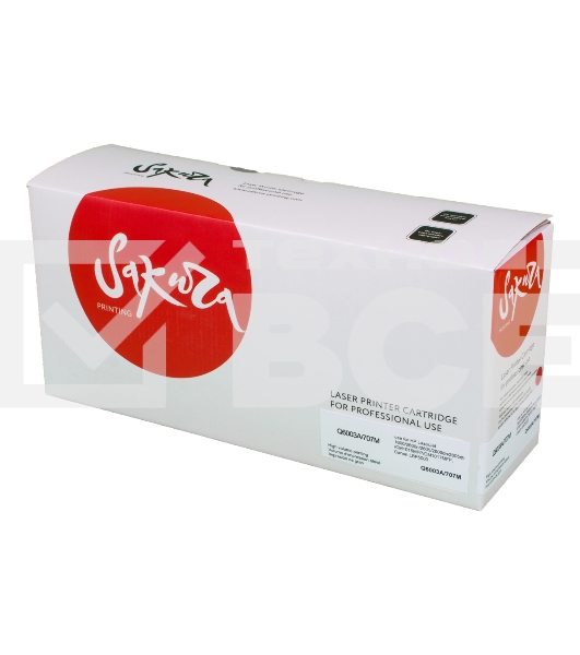 Картридж лазерный Sakura SAQ6003A/707M для LaserJet 1600/2600n/2605/2605dn/2605dtn/CM1015MFP/CM1017MFP, Canon LBP5000, пурпурный, 2000 к.