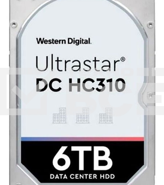 Жесткий диск Western Digital HGST SAS 3.0 6Tb 0B36047 HUS726T6TAL5204 Ultrastar 7K6 (7200rpm) 256Mb 3.5'