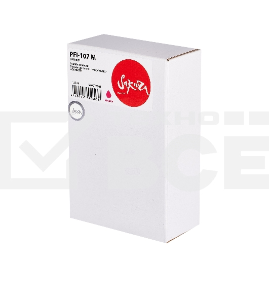 Струйный картридж Sakura 6707B001 ( PFI-107 M) для Canon, пурпурный, 130 мл.