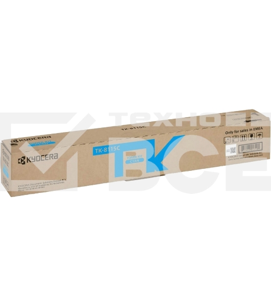 Картридж лазерный Kyocera TK-8115C (1T02P3CNL0) голубой для M8124cidn/M8130cidn 6000 стр.