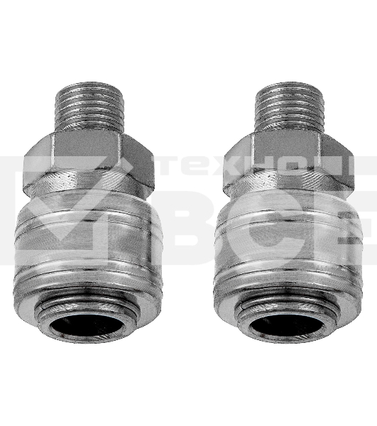 Муфта универсальная быстросъемная ('мама') Stels внешняя резьба 1/4', 2 шт.