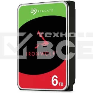 Жесткий диск Seagate 6TB  Ironwolf (ST6000VN006) {SATA 6.0Gb/s, 5400 rpm, 256mb buffer, 3.5