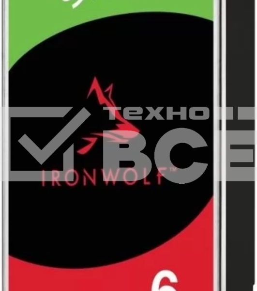Жесткий диск Seagate 6TB  Ironwolf (ST6000VN006) {SATA 6.0Gb/s, 5400 rpm, 256mb buffer, 3.5