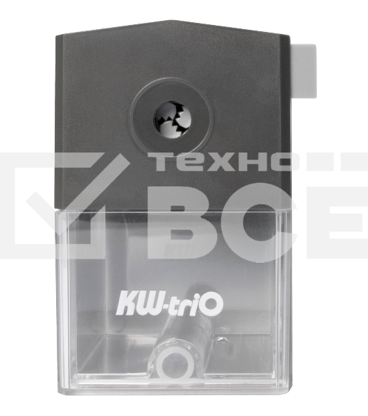 Точилка для карандашей механическая Kw-Trio 305Agr 1 отверстие 8мм пластик серый