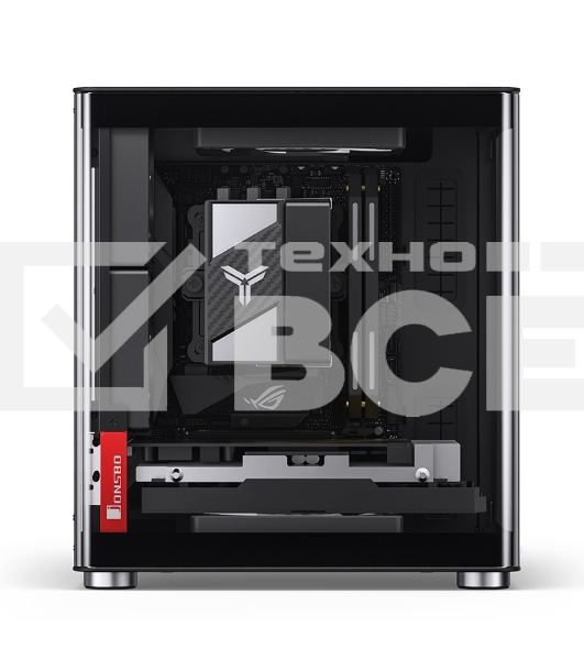 Компьютерный корпус JONSBO TK-0 Black ITX без БП, mini-ITX, micro-ATX, ATX, черный