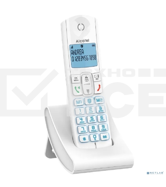 Радиотелефон ALCATEL F685 RU белый