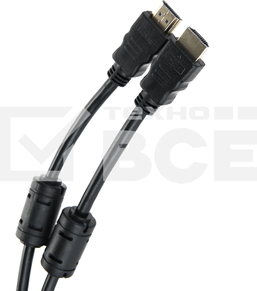 Кабель Telecom HDMI-19M --- HDMI-19M ver 2.0+3D/Ethernet,2 фильтра 2m <TCG200F-2M> 