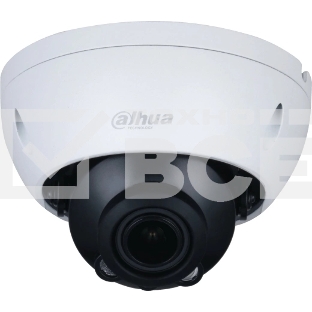 Уличная купольная IP-видеокамера DAHUA  2Мп; 1/2.8” CMOS; моторизованный объектив 2.8~12 мм; механический ИК-фильтр; чувствительность 0.008лк@F1.7; сжатие: H.265+, H.265, H.264+, H.264, MJPEG; 2 потока